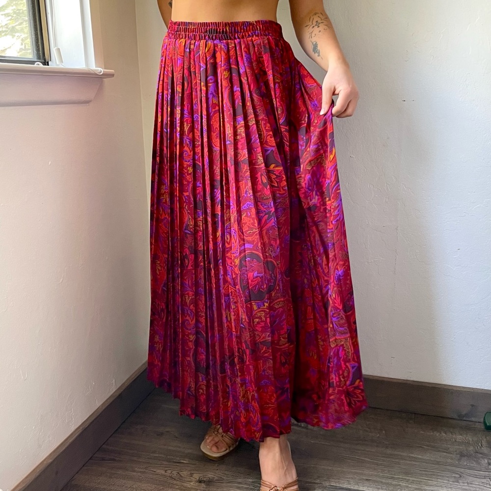 Vintage 90s sheer floral skirt one size fits most